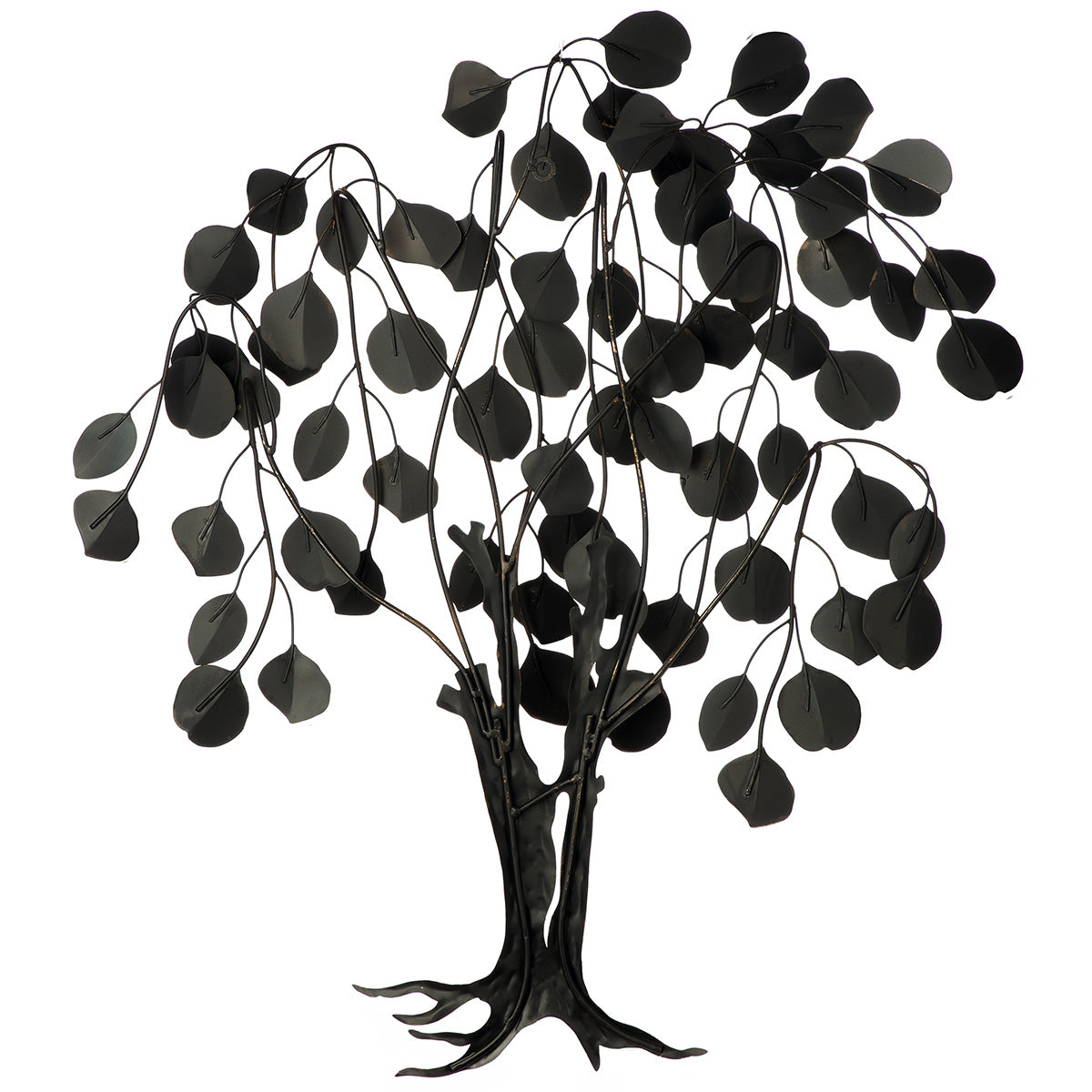 Wandrelief – Goldgrüne Blätter, Metallische Optik, Baummotiv Design - Golden Oak | Gilde