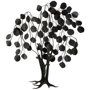 Wandrelief – Goldgrüne Blätter, Metallische Optik, Baummotiv Design - Golden Oak | Gilde