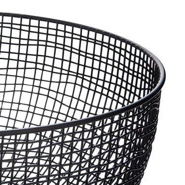 Schale – Schwarzes Metall, Mattes Finish, Drahtgeflecht Design - Welding | Gilde