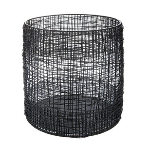 Windlicht – Schwarzes Metall, Matte Optik, Höhe 21 cm - Welding | Gilde