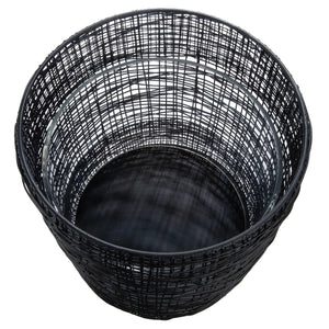 Windlicht – Schwarzes Metall, Matte Optik, Höhe 21 cm - Welding | Gilde