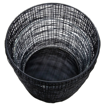 Windlicht – Schwarzes Metall, Matte Optik, Höhe 21 cm - Welding | Gilde