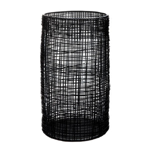 Windlicht – Schwarzes Metall, Matte Optik, Höhe 31 cm - Welding | Gilde