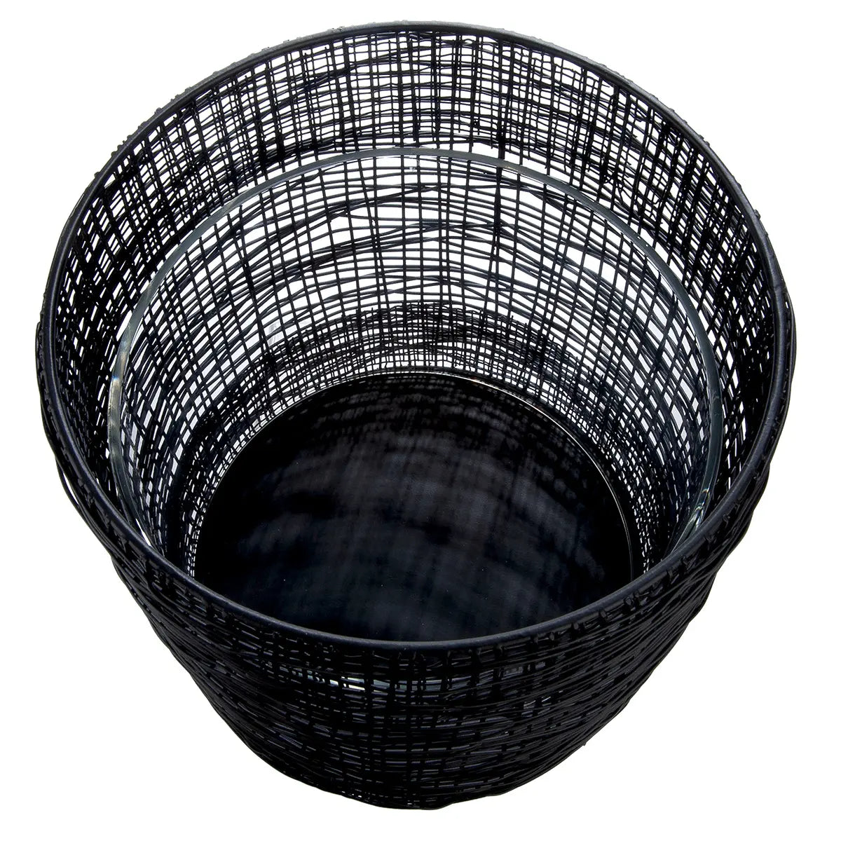 Windlicht – Schwarzes Metall, Matte Optik, Höhe 31 cm - Welding | Gilde