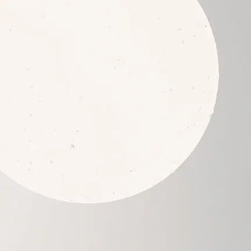 Pendant lamp with a black base and a white plastic sphere in a modern design – Erda | Maytoni