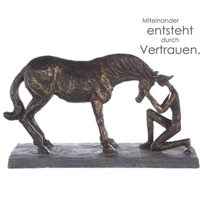 Skulptur – Matte Oberfläche, Bronze Optik, Pferde Design - Comprehension | Gilde