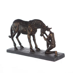 Skulptur – Matte Oberfläche, Bronze Optik, Pferde Design - Comprehension | Gilde