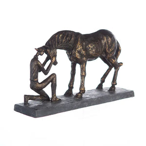 Skulptur – Matte Oberfläche, Bronze Optik, Pferde Design - Comprehension | Gilde