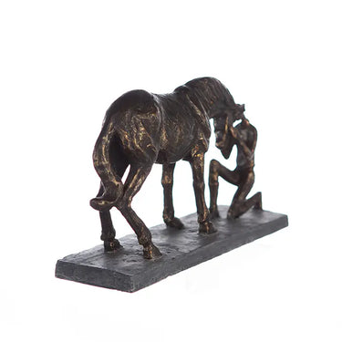 Skulptur – Matte Oberfläche, Bronze Optik, Pferde Design - Comprehension | Gilde