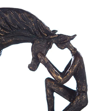 Skulptur – Matte Oberfläche, Bronze Optik, Pferde Design - Comprehension | Gilde