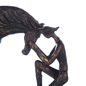 Skulptur – Matte Oberfläche, Bronze Optik, Pferde Design - Comprehension | Gilde
