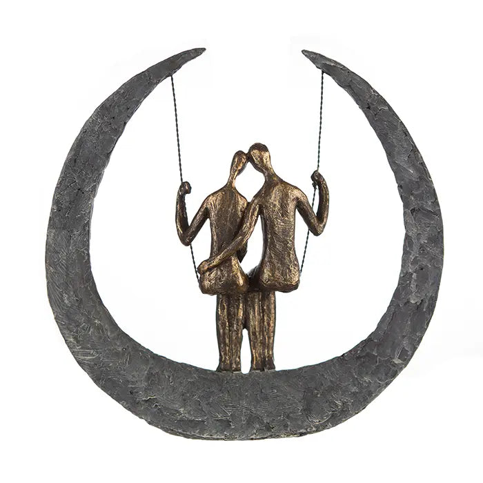 Skulptur – Matte Oberfläche, Strukturierte Form, Romantisches Motiv - Swing | Gilde