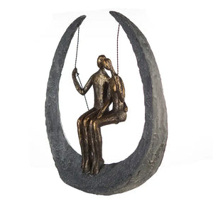 Skulptur – Matte Oberfläche, Strukturierte Form, Romantisches Motiv - Swing | Gilde