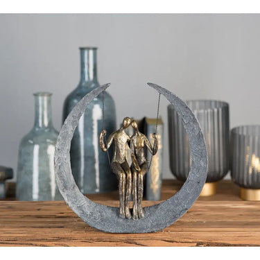 Skulptur – Matte Oberfläche, Strukturierte Form, Romantisches Motiv - Swing | Gilde