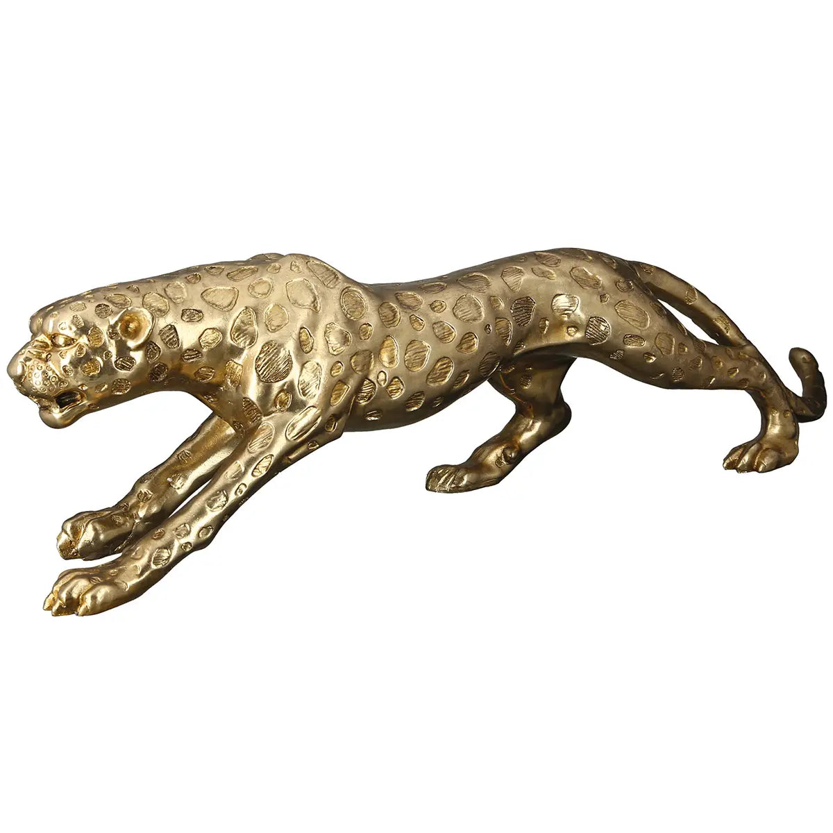 Dekofigur – Goldene Optik, Antike Oberfläche, Strukturierte Form - Gepard | Gilde