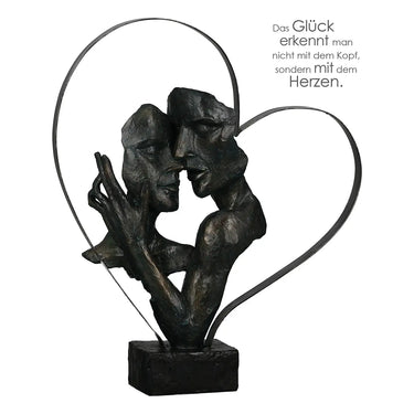 Skulptur – Antike Oberfläche, Bronzene Optik, Symbolisches Herz - Essential | Gilde