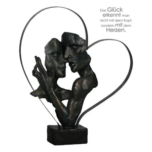 Skulptur – Antike Oberfläche, Bronzene Optik, Symbolisches Herz - Essential | Gilde