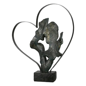 Skulptur – Antike Oberfläche, Bronzene Optik, Symbolisches Herz - Essential | Gilde