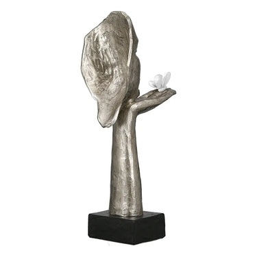 Skulptur – Antike Oberfläche, Silberne Optik, Ausdrucksstarkes Gesicht - Desire | Gilde