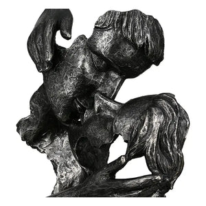 Skulptur – Antike Oberfläche, Paarmotiv, Silberne Akzente - Addiction | Gilde