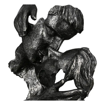 Skulptur – Antike Oberfläche, Paarmotiv, Silberne Akzente - Addiction | Gilde