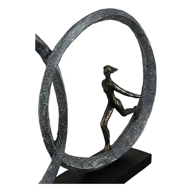 Skulptur – Bronzene Optik, Strukturiertes Material, Romantisches Motiv - So in Love | Gilde