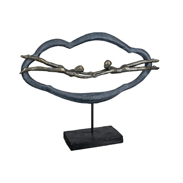 Skulptur – Kunstharz Design, Romantisches Paar, Bronze Optik - Love is in the Air | Gilde