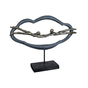 Skulptur – Kunstharz Design, Romantisches Paar, Bronze Optik - Love is in the Air | Gilde
