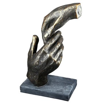 Skulptur – Kunstharz Design, Bronze Optik, Symbolische Hände - Two Hands | Gilde