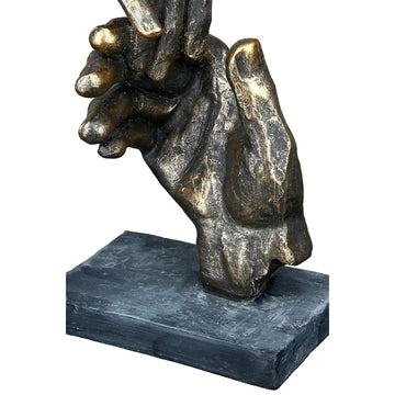 Skulptur – Kunstharz Design, Bronze Optik, Symbolische Hände - Two Hands | Gilde