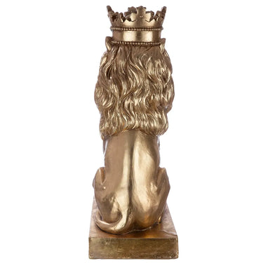 Skulptur – Magnesia Material, Antik Finish, Gold Optik - Löwe | Gilde