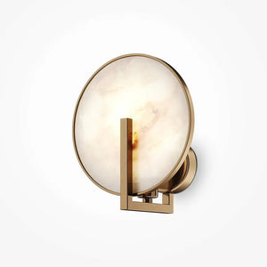 Wall Sconce Gold, Metal Frame, Natural Stone Accent, Modern – Marmo | Maytoni