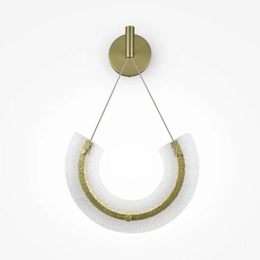 Wall light with gold finish and textured glass diffuser – Maya | Maytoni