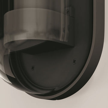 Wandleuchte mit graphitfarbenem Aluminiumgehäuse und klarer Acryl - Blende – Candle | Maytoni - Esszett Luxury | Stilvolles Wohnen mit Charakter