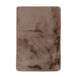 Badematte – Kunstfell Oberfläche, Hoher Flor, Dunkelbeiger Farbton, 40 x 60 cm - Rabbit 225 | Kayoom