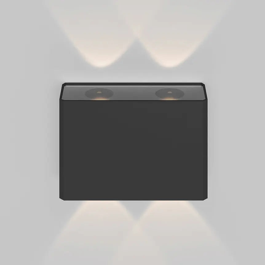 Fassadenbeleuchtung – Graphitfarbenes Aluminium, 4 W LED, Warmweißes Licht, IP54 Schutz - Show | Maytoni