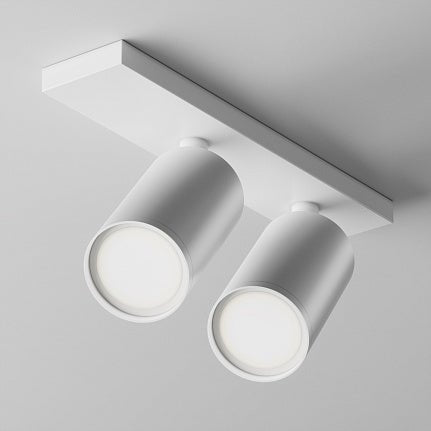 Deckenleuchte – Weißes Aluminium, GU10 Fassung, Zweiflammiges Design - Focus S | Maytoni image