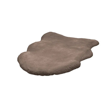Teppich – Taupe Farbe, Weicher Flor, Felloptik 90 cm - Rabbit Light 825 | Kayoom