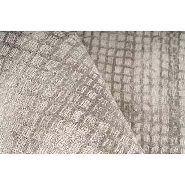 Teppich – Silber Viskose, Weiche Oberfläche, Pflegeleicht Design, 150 cm - Bridget 125 | Kayoom