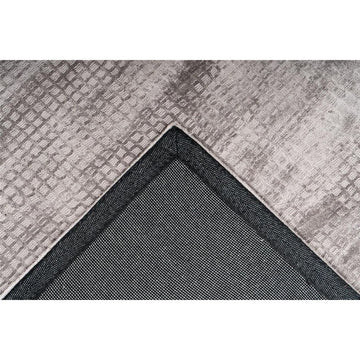 Teppich – Silber Viskose, Weiche Oberfläche, Pflegeleicht Design, 150 cm - Bridget 125 | Kayoom