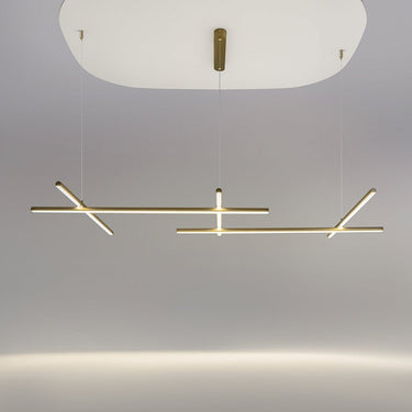 Pendelleuchte Metall mit Satin - Messing - Finish Modernes Design & Integrierte LED – Radiance | Maytoni - Esszett Luxury | Stilvolles Wohnen mit Charakter