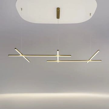 Pendant Lamp Metal with Satin Brass Finish Modern Design & Integrated LED – Radiance | Maytoni