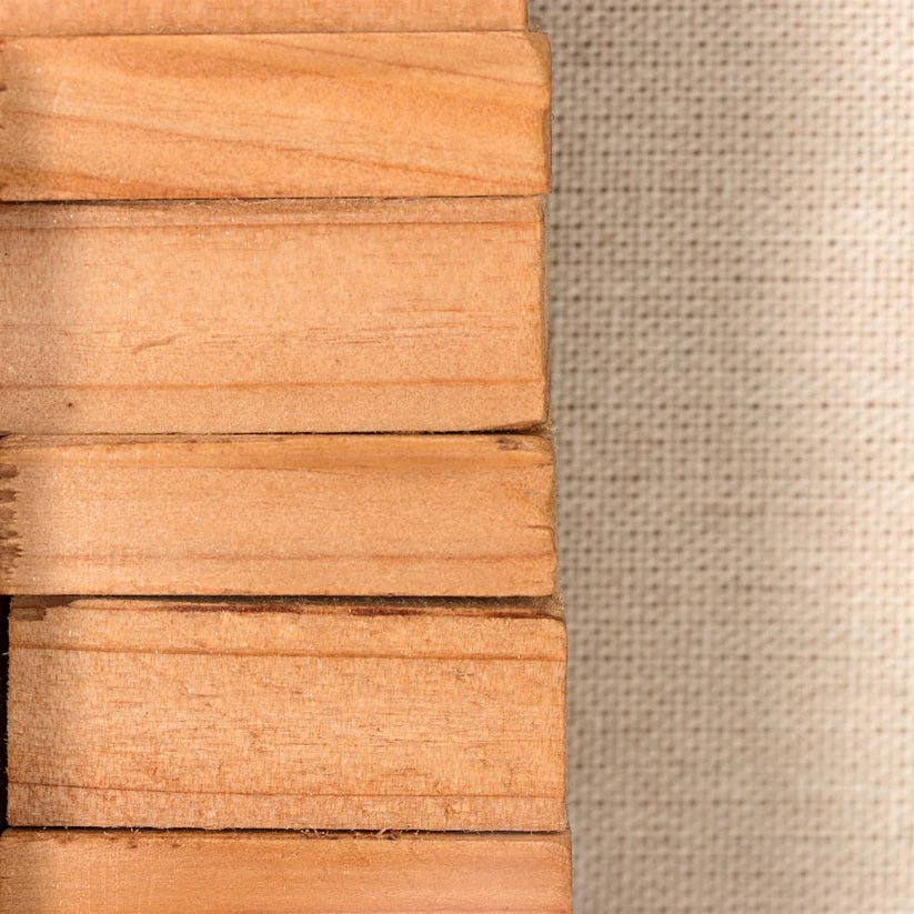 Wanddeko aus Holz mit Kordel und geometrischem Muster – Carré I | Kayoom - Esszett Luxury | Stilvolles Wohnen mit Charakter