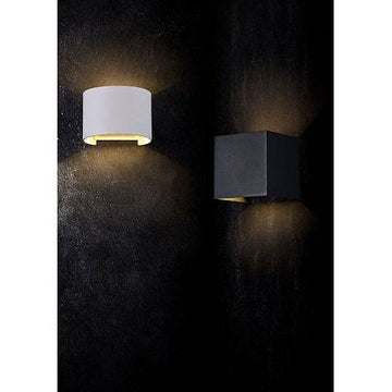 Fassadenbeleuchtung Weißer Metallzylinder LED 6 W 3000 K IP54 – Fulton | Maytoni - Esszett Luxury | Stilvolles Wohnen mit Charakter
