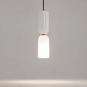 Pendant Lamp Modern Metal and Glass Accent in White with Elegant Shade Design – Memory | Maytoni
