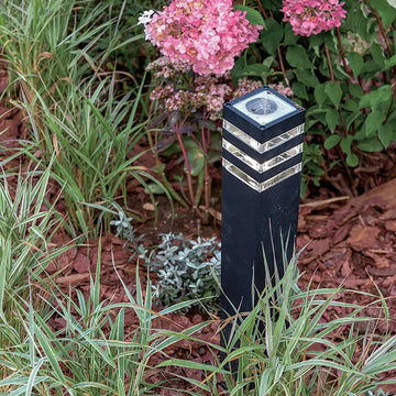 Landscape Lighting Black Aluminum Rectangular Post with E27 Socket (1× E27, max. 60 W, 360° adjustable, IP 54) – O578FL-01B | Maytoni