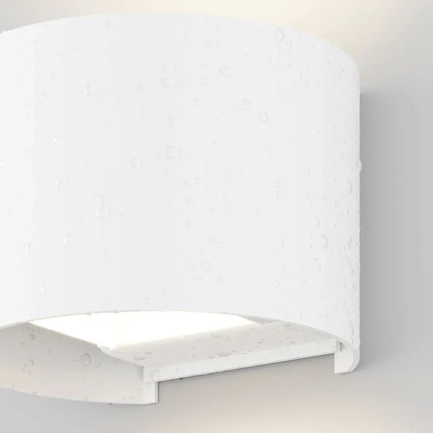 Facade Lighting White Metal Cylinder LED 6W 3000K IP54 – Fulton | Maytoni