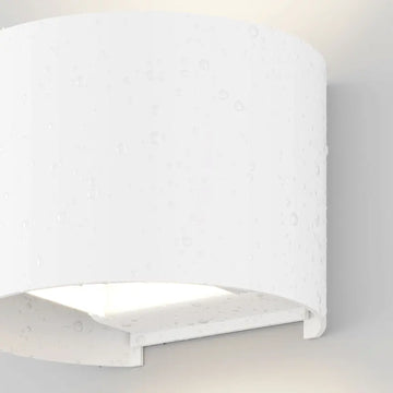 Facade Lighting White Metal Cylinder LED 6W 3000K IP54 – Fulton | Maytoni
