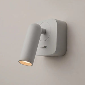 Wandleuchte – Weißes Metall und Aluminium, 3 W Leistung, Rechteckige Basis, 8,5 cm Höhe - Mirax | Maytoni
