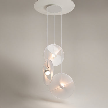 Pendant Light White Textile Modern Design & Integrated LED – Reflex | Maytoni
